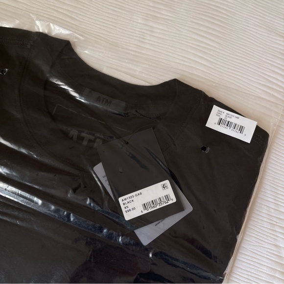 Brand New- ATM Anthony Thomas Melillo Classic Long Sleeve Boy Tee in Black 🖤 - Picture 10 of 10